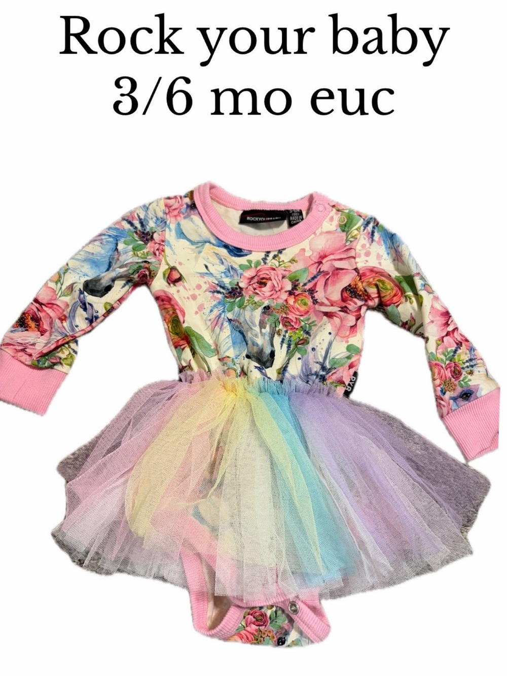 Rock your baby 3-6 month tutu outfit
